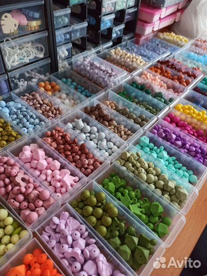 Силиконовые бусины для держателей