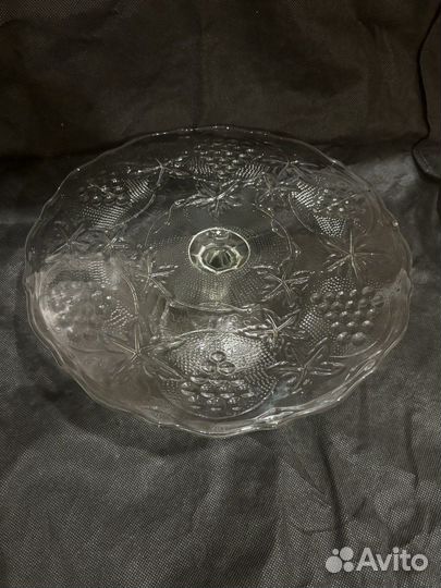 Ваза на ножке тортница СССР большая