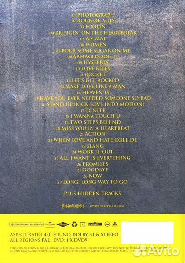 Def Leppard - Best Of The Videos DVD