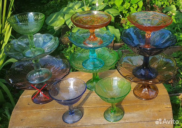 Ваза на ножке тортовница конфетница СССР