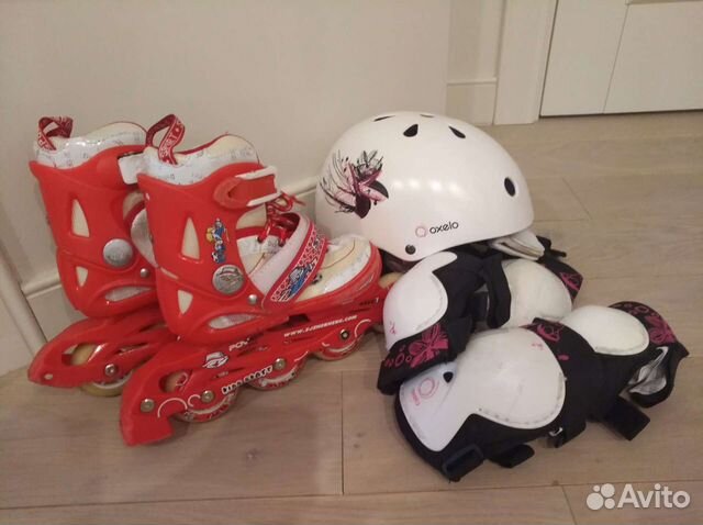 Ролики детские, шлем, защита