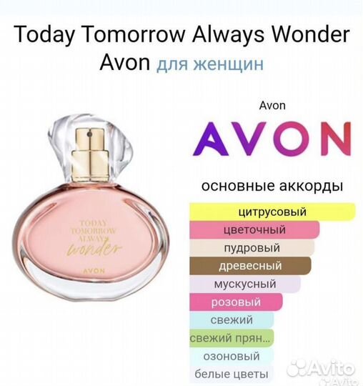 Today Tomorrow Always Wonder Avon Вондер Эйвон