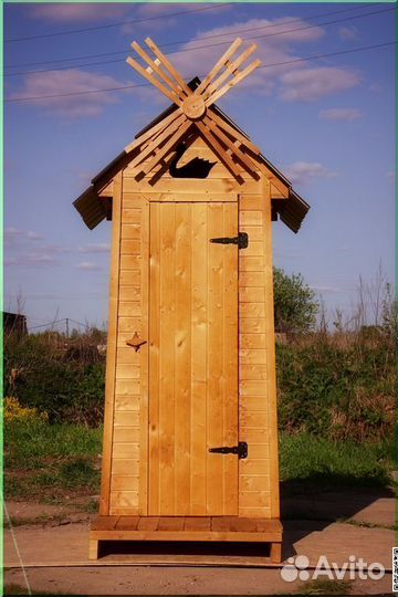 Уличный туалет деревянный BAG340