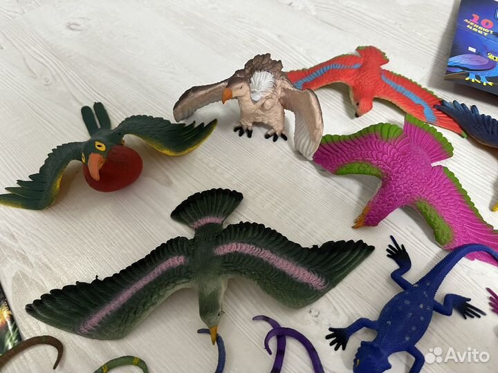 Игрушки юный натуралист, ящерицы, рыбки, рептилии