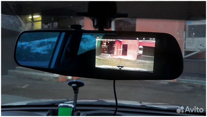 Зеркало-видеорегистратор с камерой заднего вида