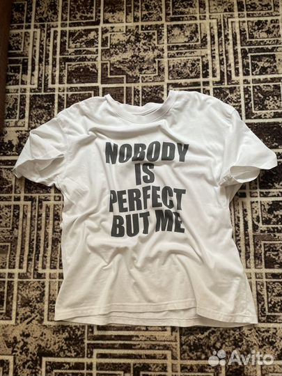 Футболка sk8 y2k nobody is perfect but me