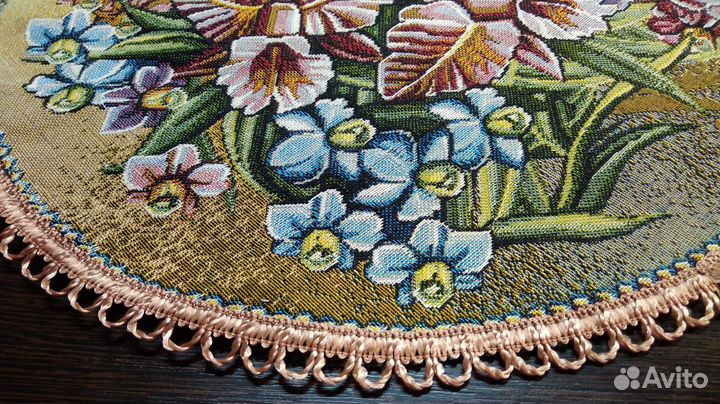 Caлфеткa гобелен круглая в ассортименте