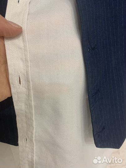 Жилет и льняная рубашка на 10-11 лет