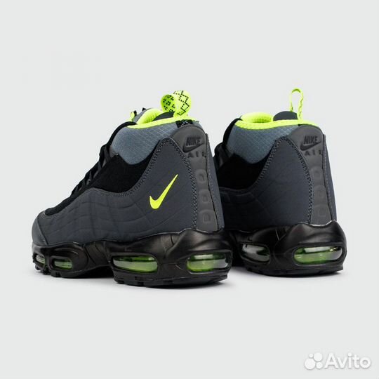 Кроссовки Nike Air Max 95 Sneakerboot Grey Volt (а