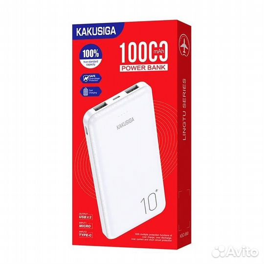 Power Bank kakusiga KCS-660 10000mAh White