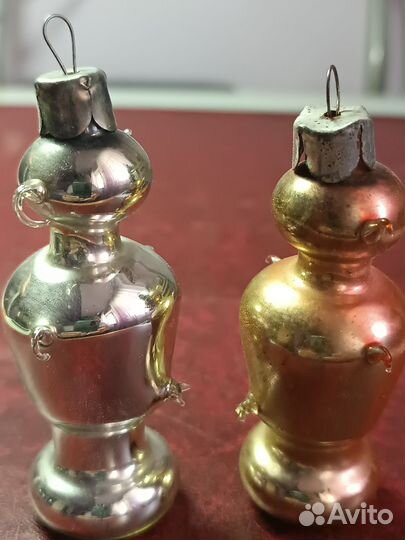 Елочные игрушки СССР, стекло, 50-60 год