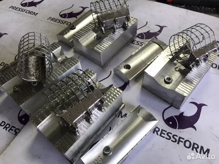 Набор форм чпу для литья фидерных кормушек (60-90)