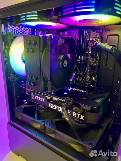 Игровой пк + монитор: rtx 3050 / i5 10400f / 16gb