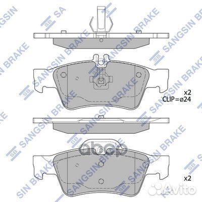 SP2209 колодки дисковые з. MB W211/S211