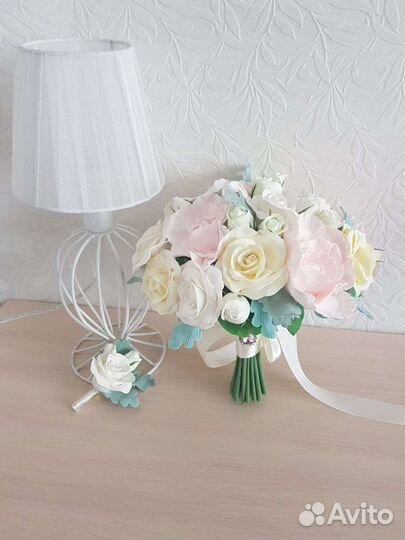 Букет невесты из полимерной глины