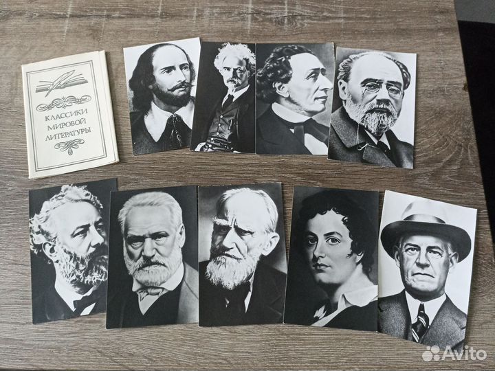 Наборы открыток СССР писатели и поэты