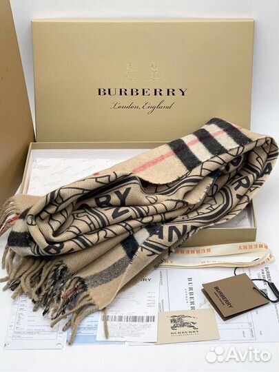 Шарф Burberry бежевый