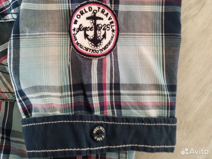 Фирменная рубашка с коротким рукавом на мальчика