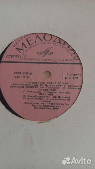 Виниловые пластинки