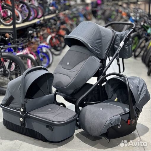 Коляска модульная 3 в 1 Luxmom K92, черный