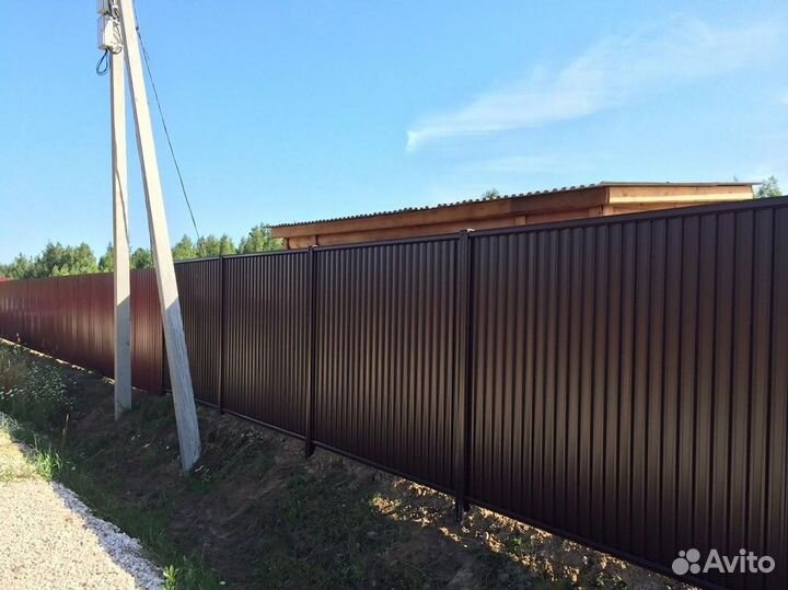 Заборы для дачи секционные 3 метра