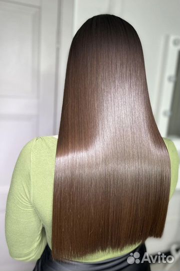 Кератиновое выпрямление Ботокс волос Нанопластика