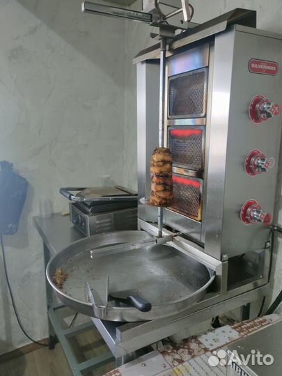 Газогриль стол и гриль для шаурмы