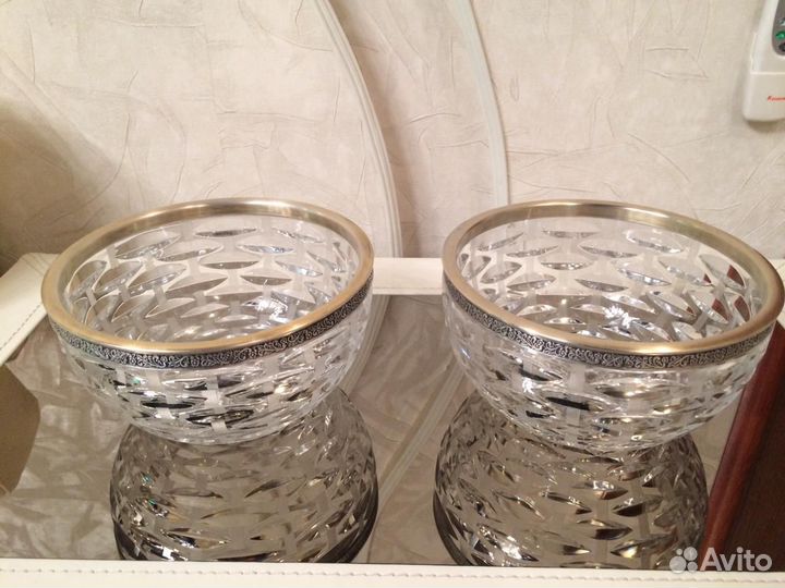 Хрустальные салатники,конфетница СССР