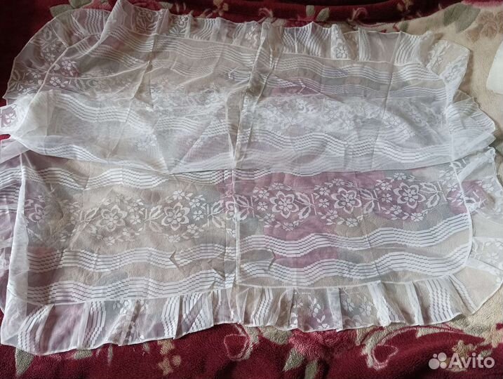 Накидки для подушек, ретро тюль