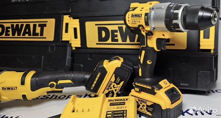 Набор инструментов DeWalt 2в1 ушм+шуруповерт