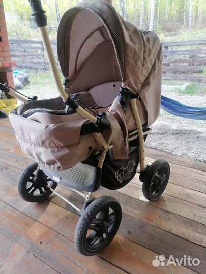 Отдам коляску с сумкой переноской