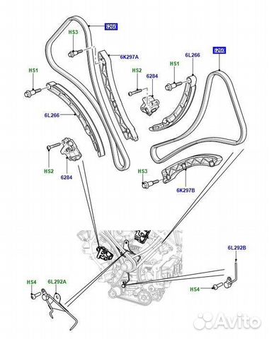 Грм для Range Rover 5.0 (с наддувом и без наддува)