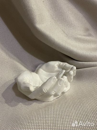 Кашпо ладони. Руки. Гипс. Конфетница. Подставка
