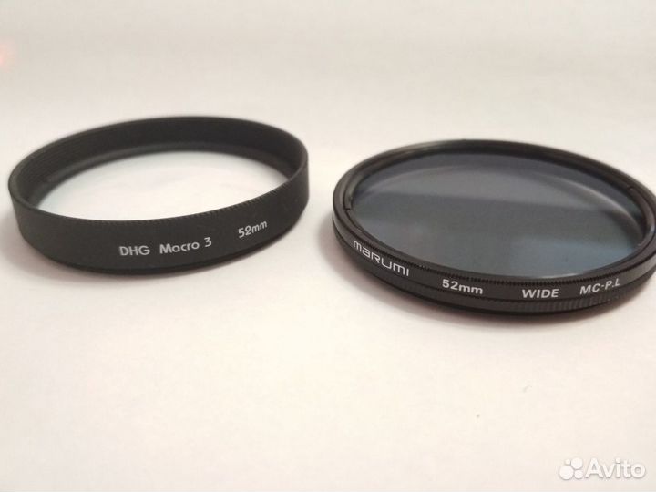 Макрокольцо Marumi и поляризационный фильтр 52 мм