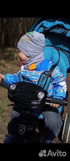 Велосипед коляска с ручкой