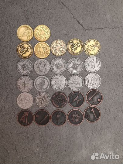 Монеты (жетоны) пятерочка 27шт