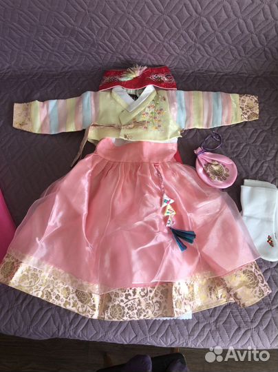 Праздничный костюм корейский для девочки на год