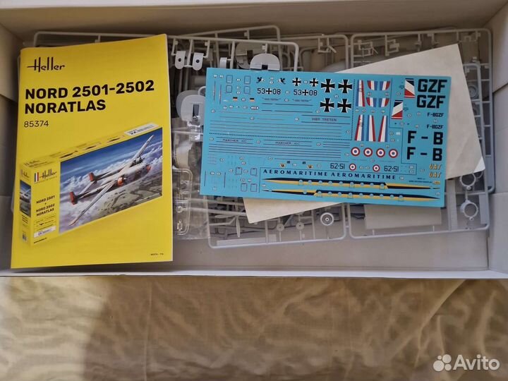 Heller nord 2501+2502 noratlas 1/72