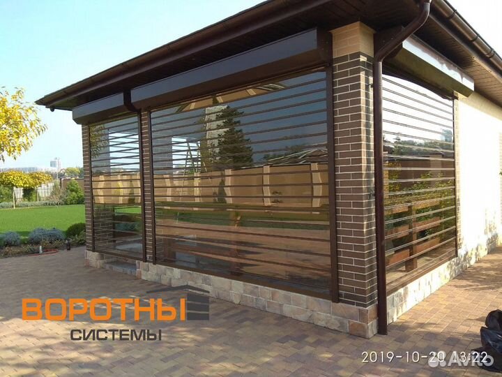 Прозрачные роллеты из поликарбоната