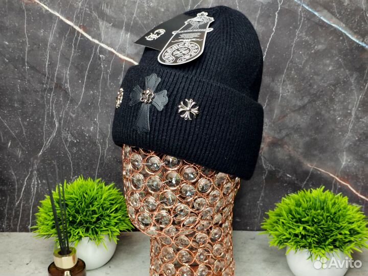 Шапка Chrome Hearts черная