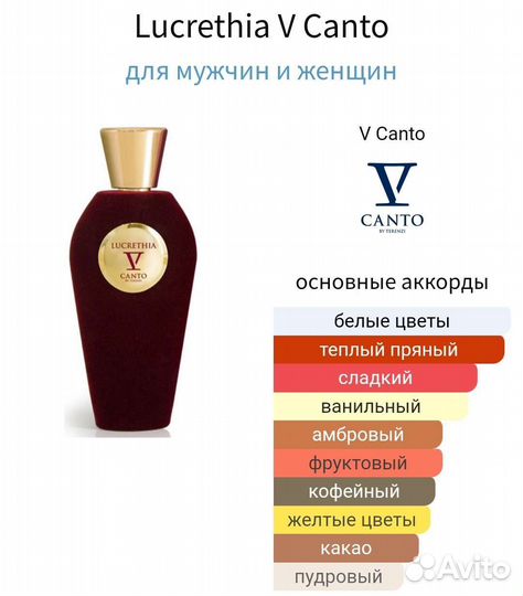 Оригинал Рив Гош Духи V Canto Lucretia