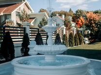 Садовый Королевский фонтан белый