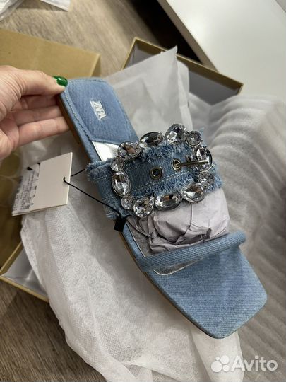 Шлепки zara