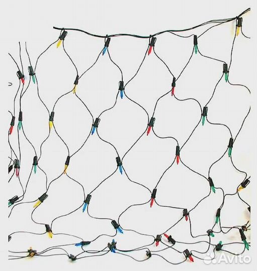 Гирлянда электрическая сетка, 320 ламп, 1,5 x 2,3м