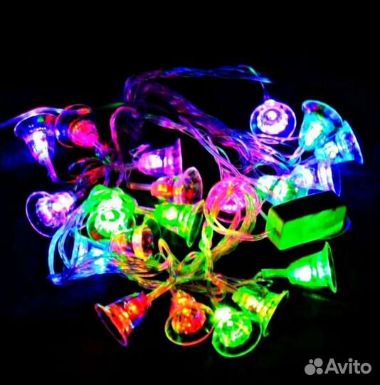 Гирлянда - нить светодиодная Колокольчики