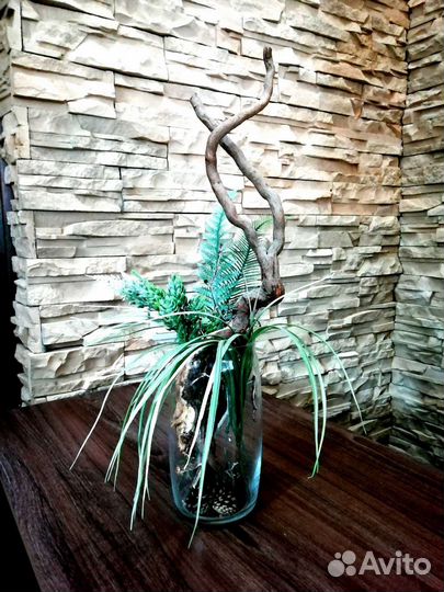 Интерьерная композиция в эко-стиле