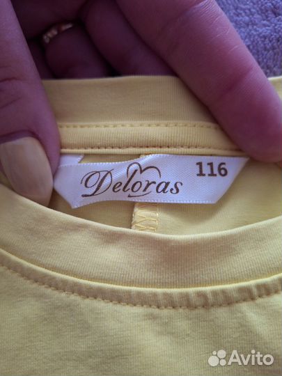 Летняя одежда для девочки юбка и футболка 116 122