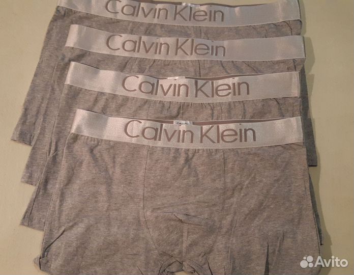 Трусы мужские боксеры великаны calvin klein 64-66р