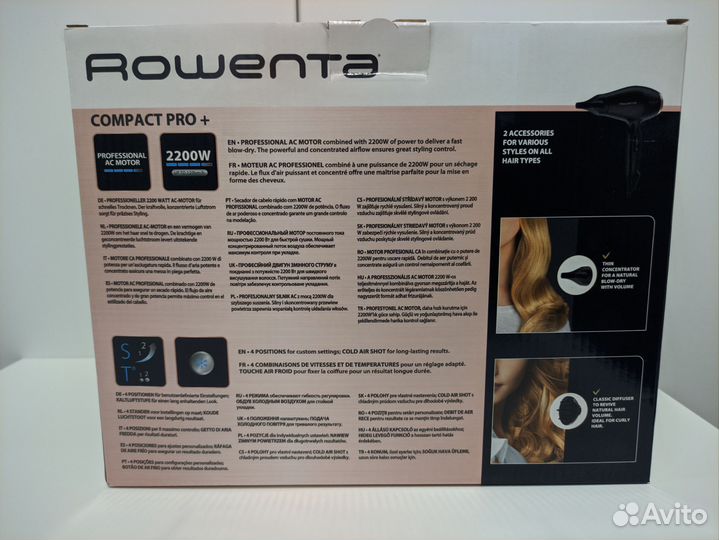 Профессиональный фен Rowenta Compact pro+