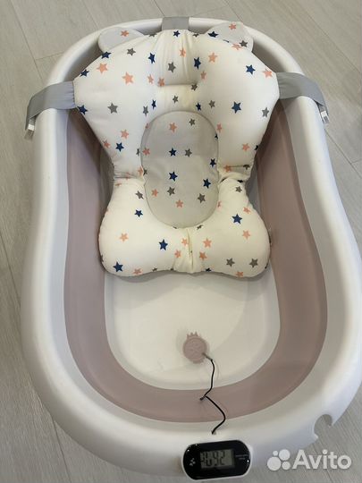 Ванночка для купания складная с матрасиком